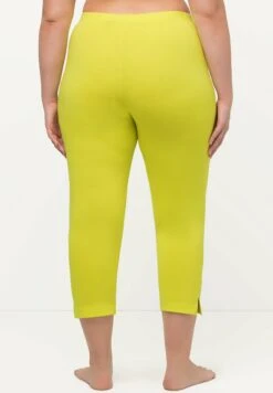 Ulla Popken GROSSE GRÖSSEN BIS 76 CAPRI KLASSISCHE 7/8 - Legginsy - Gelbgrün -Lindex 00556d9952a94053af46707c19d06b75
