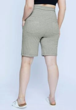 Ulla Popken Szorty - Grau-melange -Lindex 01f4bc8bdece4af89ced68feb92bd4c2