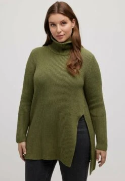 Ulla Popken TURTLENECK - Sweter - Moss Green