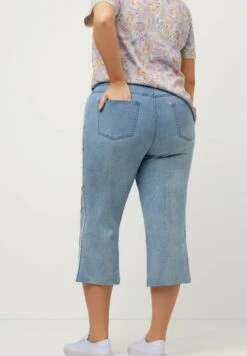 Ulla Popken MARY - Jeansy Dzwony - Blue Denim -Lindex 03c3e97ac2d44a06a5046934b7e3a7f3