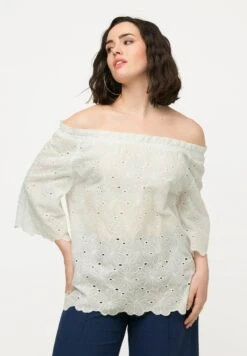 Ulla Popken Bluzka - Offwhite -Lindex 045ea7c364c64e5f925ca367022bdd8d