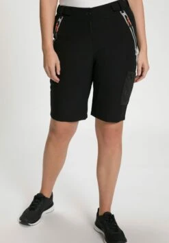 Ulla Popken FUNCTIONAL QUICK DRY STRETCH CYCLING - Szorty - Black