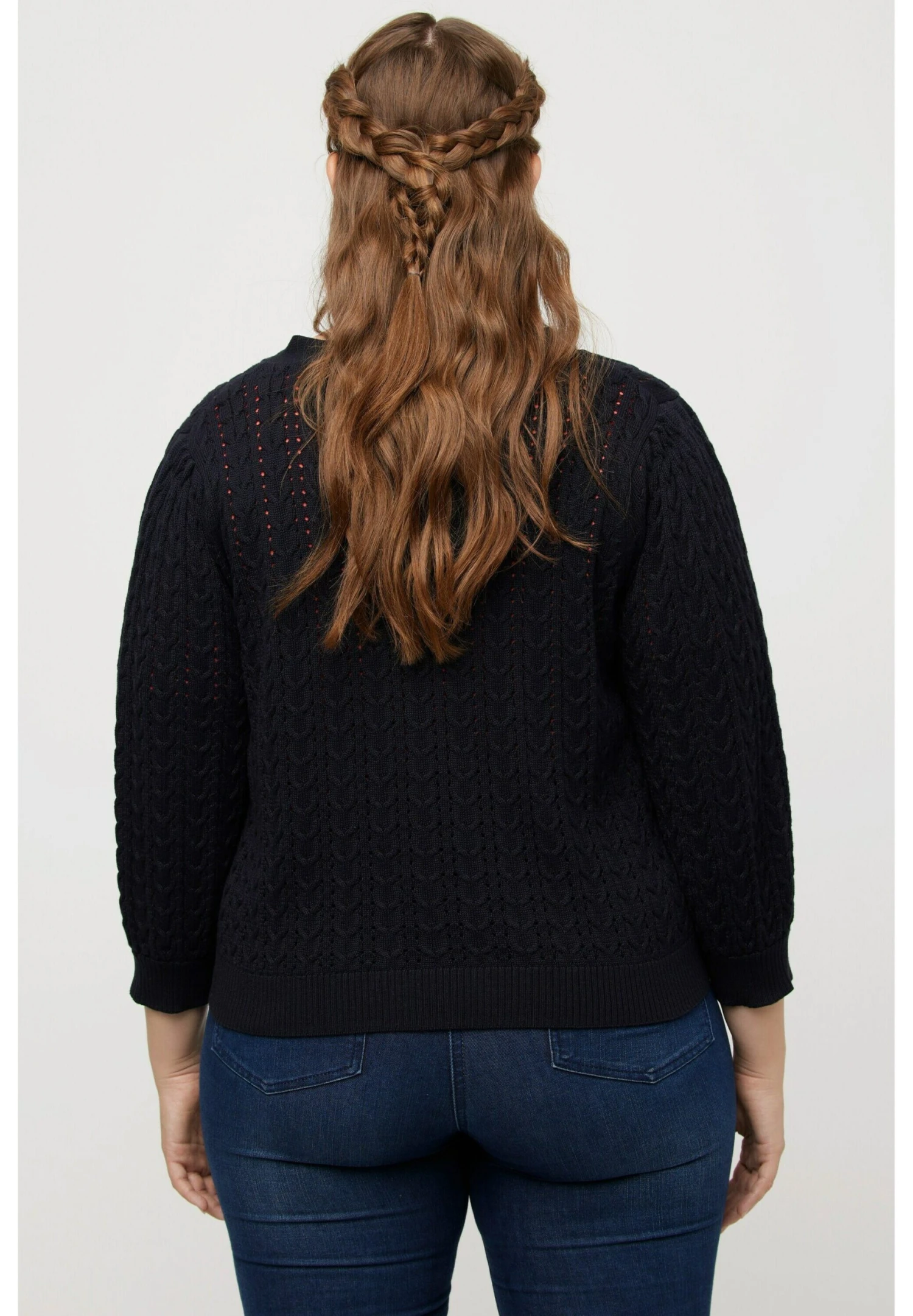 Ulla Popken Kardigan - Bleu Marine 5 Ulla Popken Kardigan - Bleu Marine - obrazek 3