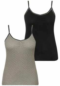 Ulla Popken 2ER-PACK - Podkoszulki - Schwarz -Lindex 06e2f8c1a22d407880772dc49bdab292