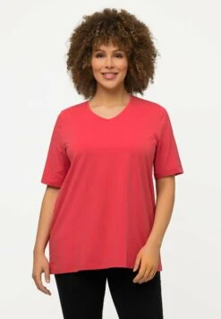 Ulla Popken T-shirt Basic - Raspberry