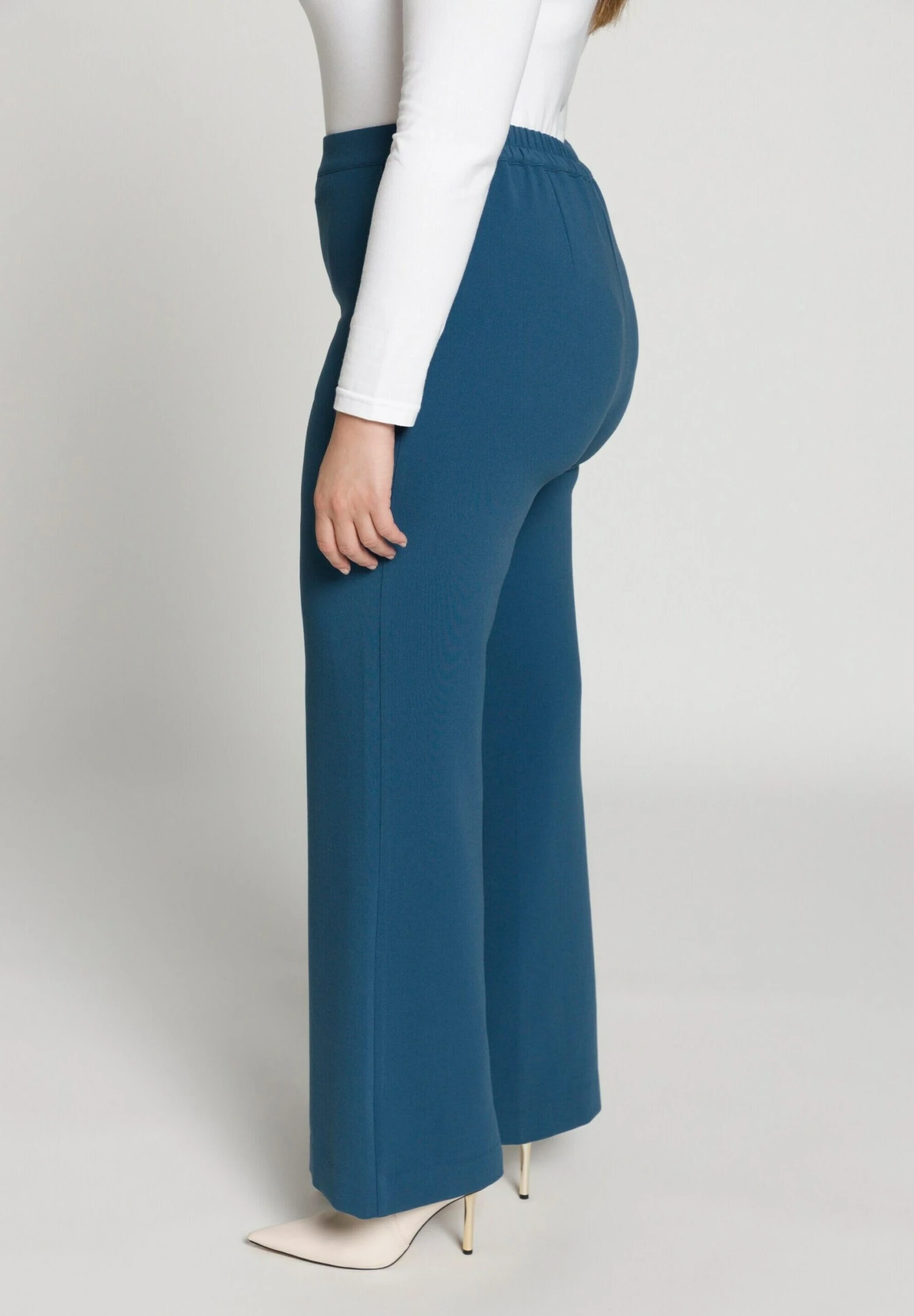 Ulla Popken Spodnie Materiałowe - Pétrole 6 Ulla Popken Spodnie Materiałowe - Pétrole - obrazek 4