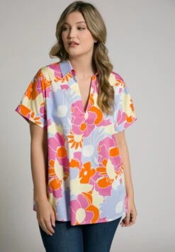 Ulla Popken Bluzka - Dunkles Rosa