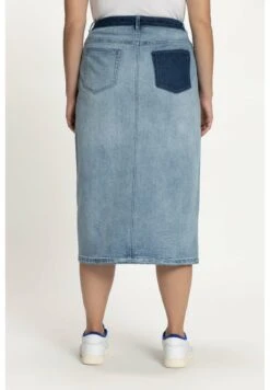 Ulla Popken Spódnica Jeansowa - Bleu Clair -Lindex 0c00ab5f8daa48ddb9eab11763719152