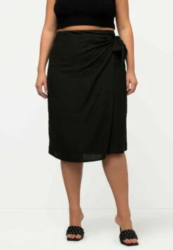 Ulla Popken Spódnica Z Zakładką - Noir