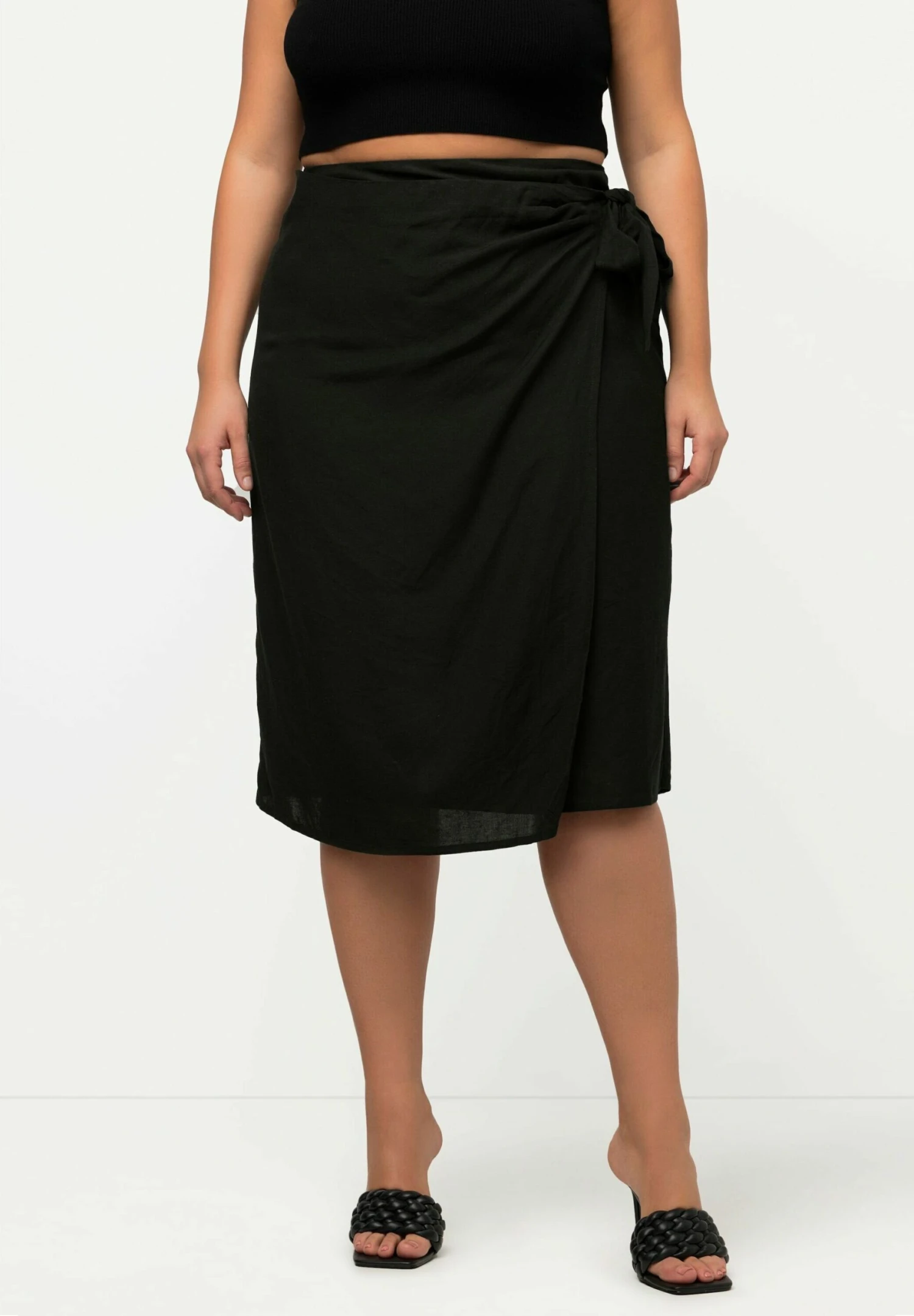 Ulla Popken Spódnica Z Zakładką - Noir 3 Ulla Popken Spódnica Z Zakładką - Noir