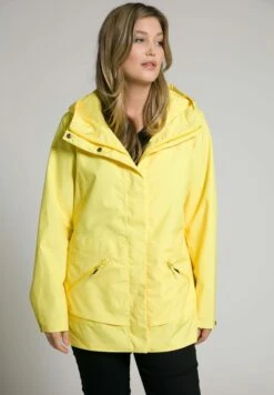 Ulla Popken Kurtka Przeciwdeszczowa - Jaune Clair -Lindex 0d99fd58aaea4bfcb6cbc48d692b321b