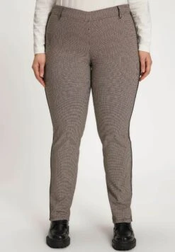 Ulla Popken Spodnie Materiałowe - Donkerbeige