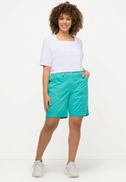 Ulla Popken Szorty - Turquoise -Lindex 0fce9254f48c47a692327a90cc1676c9