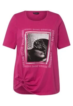 Ulla Popken T-shirt Z Nadrukiem - Rose Vif -Lindex 0fe04badb7044e87a4bb61d5f493a586