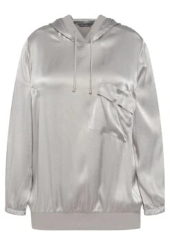 Ulla Popken POCHE POITRINE, MANCHES LONGUES - Bluza - Gris Glacier -Lindex 10cb740025be441eb4a8e5ee1e831394