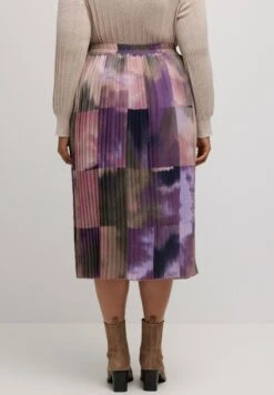 Ulla Popken PRINT ELASTISCHE BAND - Spódnica Trapezowa - Lavendel 9 Ulla Popken PRINT ELASTISCHE BAND - Spódnica Trapezowa - Lavendel -Lindex 11516d4a628346a4b3336706ab2fe9c3