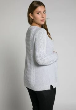 Ulla Popken Sweter - Lichtgrijs Melange -Lindex 1204777fd0c44fbfb774cdd7921ea649