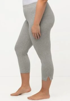 Ulla Popken GROSSE GRÖSSEN BIS 76 CAPRI KLASSISCHE 7/8 - Legginsy - Grau Melange -Lindex 126917ad6f564dfaa8cedb2e7a8ce02c