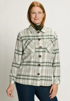 Ulla Popken Kurtka Wiosenna - Olive Foncé