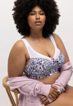 Ulla Popken ROSE - Stanik Sportowy Z Lekkim Wsparciem - Off White -Lindex 1376ef7e76904d8bb10f635866447d0c