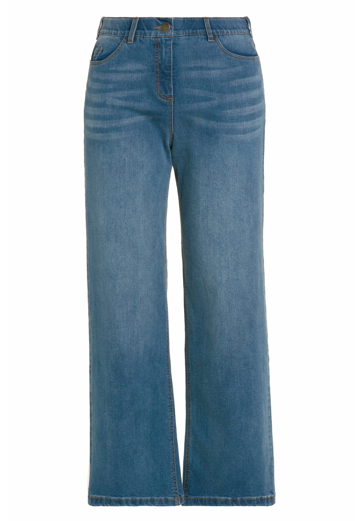 Ulla Popken Jeansy Straight Leg - Light Denim Blue 8 Ulla Popken Jeansy Straight Leg - Light Denim Blue - obrazek 6