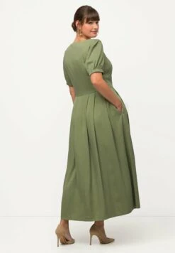 Ulla Popken Długa Sukienka - Light Green -Lindex 1434be0cfb0148b3b2ba8db1acde7969