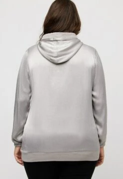 Ulla Popken POCHE POITRINE, MANCHES LONGUES - Bluza - Gris Glacier -Lindex 147f8f715f884504b4ffbfc1854dd869