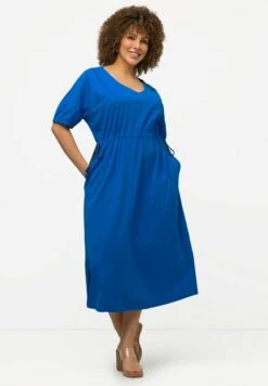 Ulla Popken Sukienka Z Dżerseju - Bleu Cobalt -Lindex 14b39c15f35240a4a7e1e2e37f1e61cf