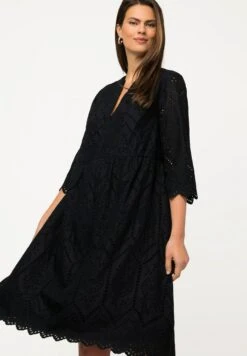 Ulla Popken Sukienka Letnia - Noir -Lindex 14f47ff80d8e419a95ed7f0f591b905a