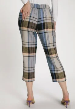 Ulla Popken Spodnie Materiałowe - Camel Multi -Lindex 16ccf6cbd7814943b6d968a1faf37d3a