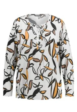 Ulla Popken BEDRUCKT, BIESEN, A-LINIE, RUNDHALS, LANGARM - Bluzka - Offwhite -Lindex 174a82a417534062bf9eb57e1913754a