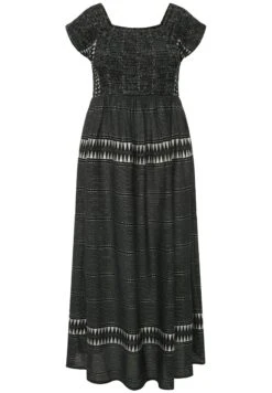 Ulla Popken Długa Sukienka - Black -Lindex 176e4b6db40a4406b7fd045d5f001a3b