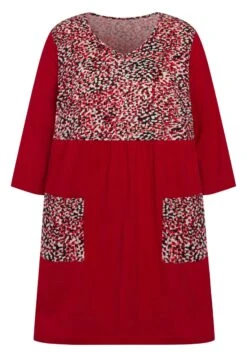 Ulla Popken Sweter - Red Multi -Lindex 17ae5e8921c44da28a7005eaa680af18