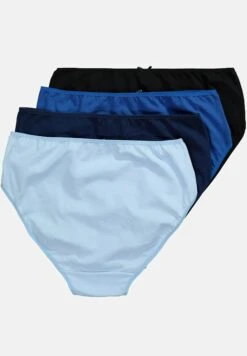 Ulla Popken 4ER-PACK - Figi - Blue Light Blue Black -Lindex 19163e396c4d462da36afafd122c55b6