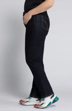 Ulla Popken Jeansy Straight Leg - Dark Blue Denim -Lindex 1a46426123d84bf1a2c58f46b44a232a