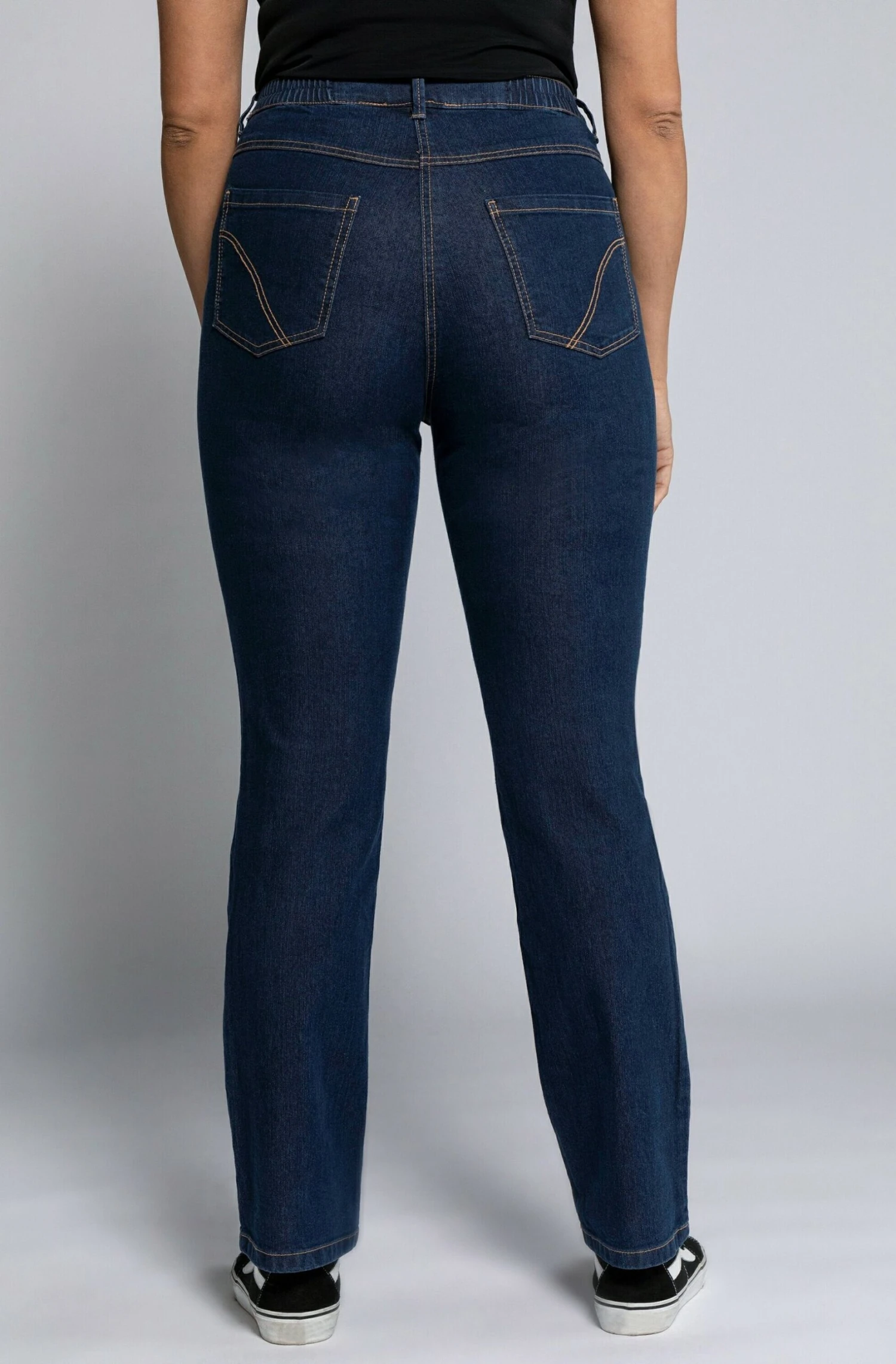 Ulla Popken Jeansy Straight Leg - Blue Denim 4 Ulla Popken Jeansy Straight Leg - Blue Denim - obrazek 2