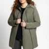 Ulla Popken Parka - Gris Olive