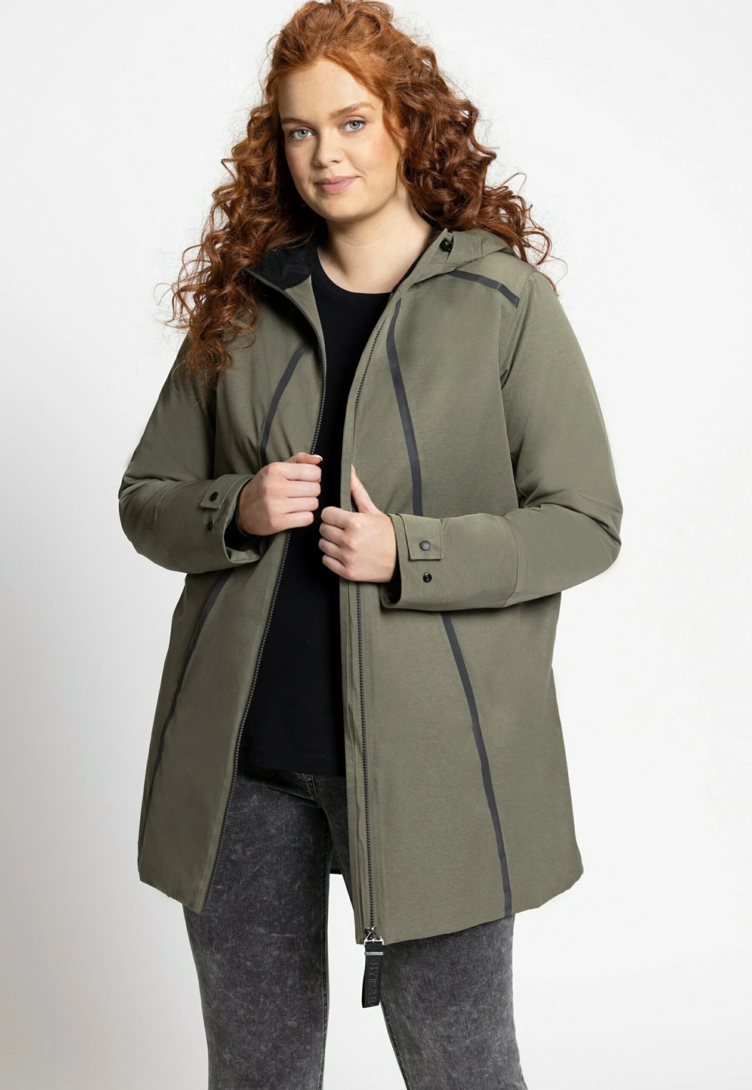 Ulla Popken Parka - Gris Olive 3 Ulla Popken Parka - Gris Olive
