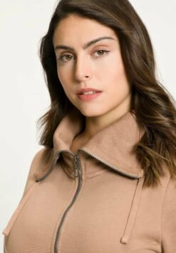 Ulla Popken Bluza Rozpinana - Maronenbraun -Lindex 1d071b1619fa461381d2e32994e898e0