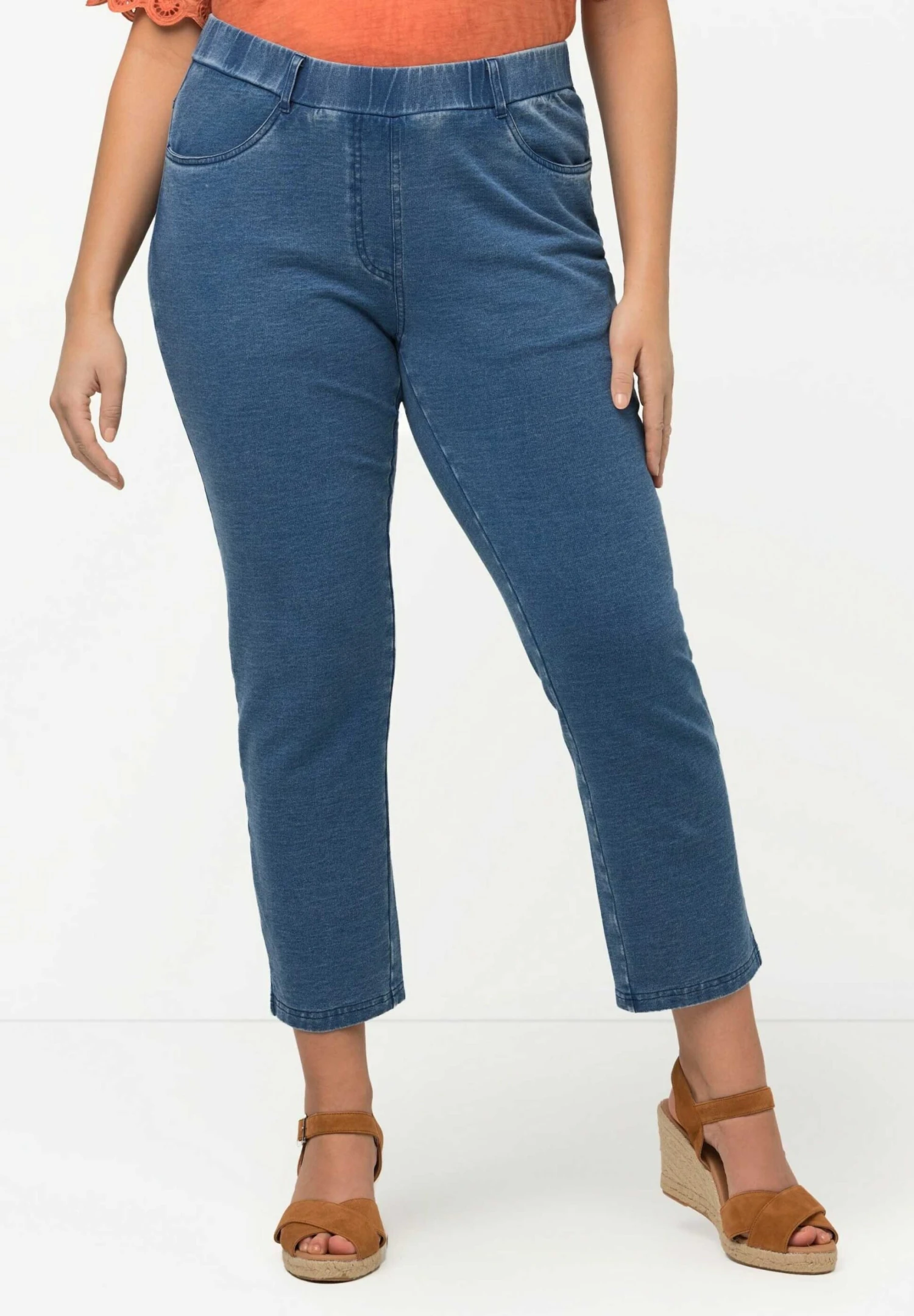 Ulla Popken SIENNA SMALLE PIJPEN ELASTISCHE BAND - Jeansy Slim Fit - Blue Denim 3 Ulla Popken SIENNA SMALLE PIJPEN ELASTISCHE BAND - Jeansy Slim Fit - Blue Denim