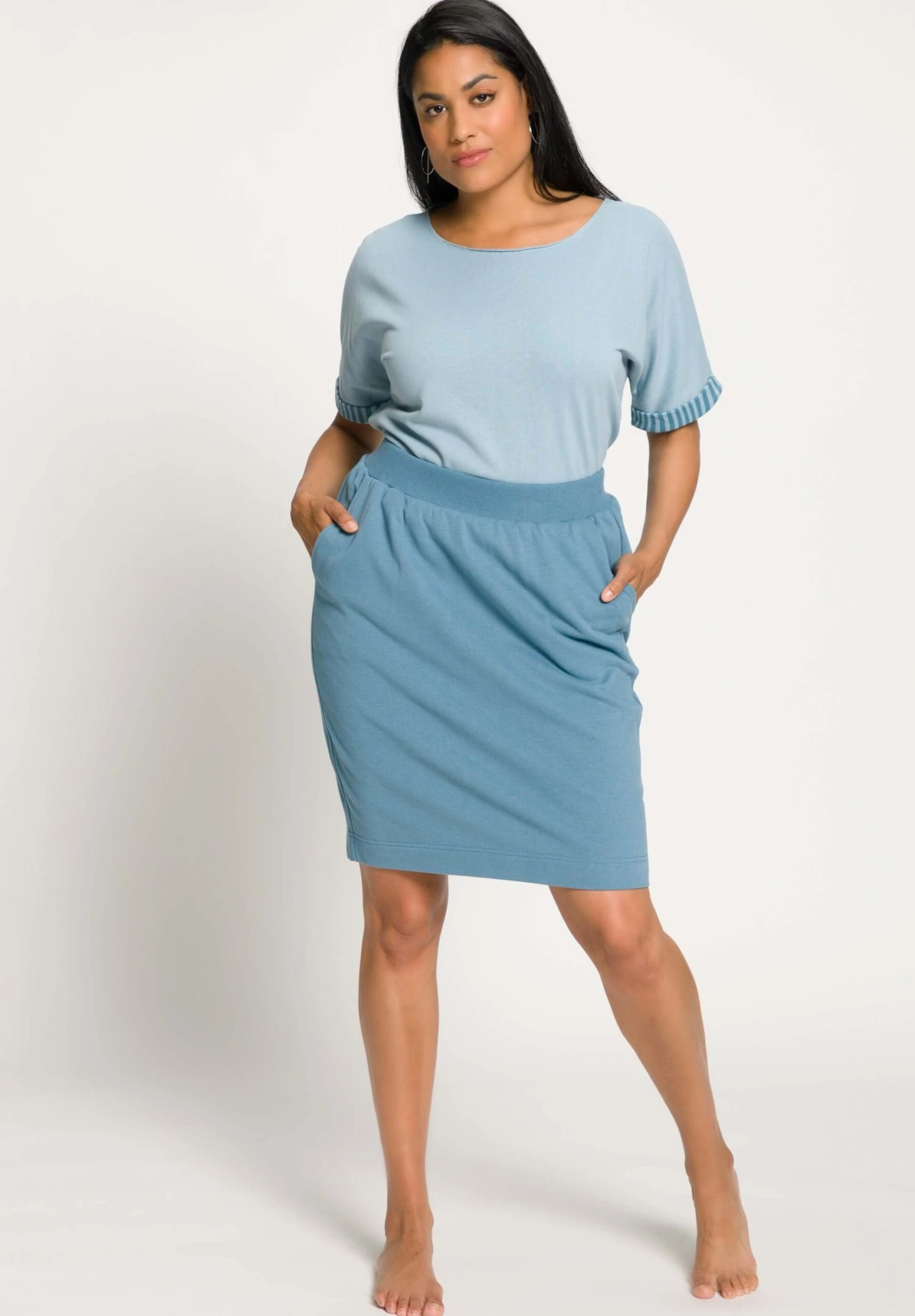 Ulla Popken Spodnie Od Piżamy - Petrol 4 Ulla Popken Spodnie Od Piżamy - Petrol - obrazek 2