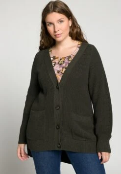 Ulla Popken GRANDPA - Kardigan - Pond Green