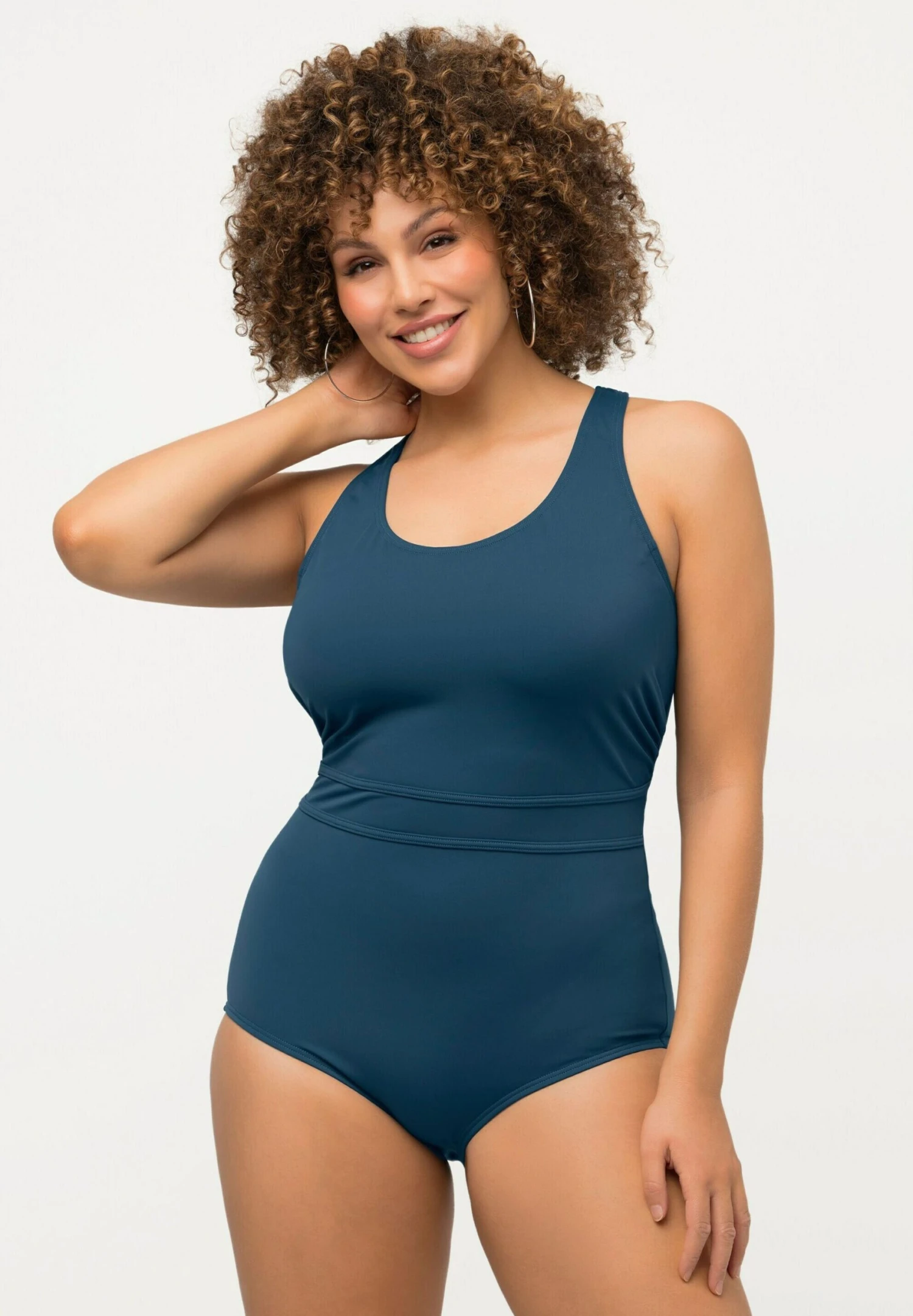 Ulla Popken Kostium Kąpielowy - Pétrole Foncé 4 Ulla Popken Kostium Kąpielowy - Pétrole Foncé - obrazek 2