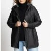 Ulla Popken Parka - Zwart -Lindex 228e622984ad4114b46bbd3fd0c957e3