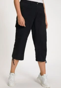 Ulla Popken Bojówki - Schwarz -Lindex 239e94b143ea49e38a180220e7aaf744