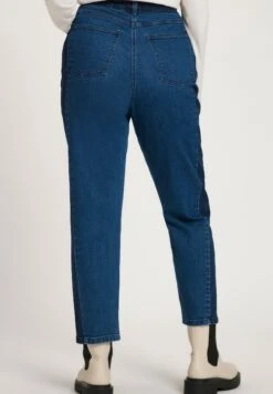 Ulla Popken INSET STRETCH MOM - Jeansy Straight Leg - Blue Denim -Lindex 244ea301df0d486fa1b8718d085d3d0c