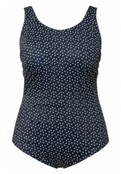 Ulla Popken DOUBLURE TRÈS SOUPLE FRONCES SUR LES CÔTÉS - Kostium Kąpielowy - Marine -Lindex 250185a4e489470aaa53e1f8a2f3608e