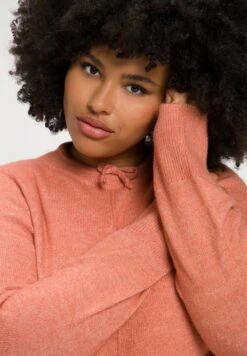 Ulla Popken LANGARM - Sweter - Rosequartz -Lindex 2536b64d3d864f93a85730873095630f