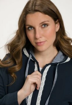 Ulla Popken Bluza Rozpinana - Bleu Marine -Lindex 25399fd4803449678d6d3e939d876dfe