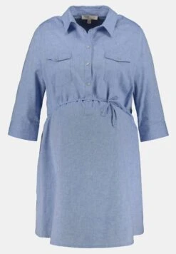 Ulla Popken BELLIEVA - Bluzka - Blue Denim -Lindex 256f4162f43b4f34a6db064054ba6040